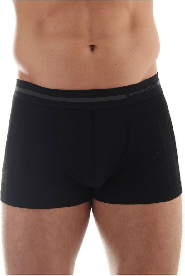 Brubeck Bokserki męskie Comfort Wool czarne r. S BX10430