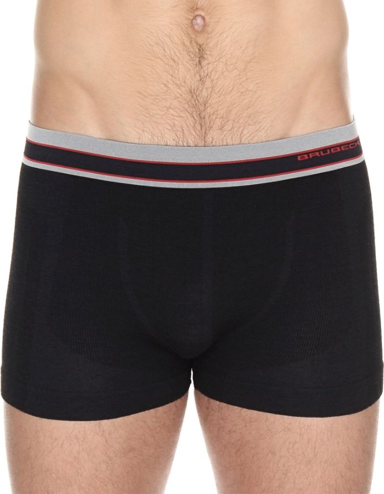 Brubeck Bokserki męskie Active Wool czarne r. XL BX10870