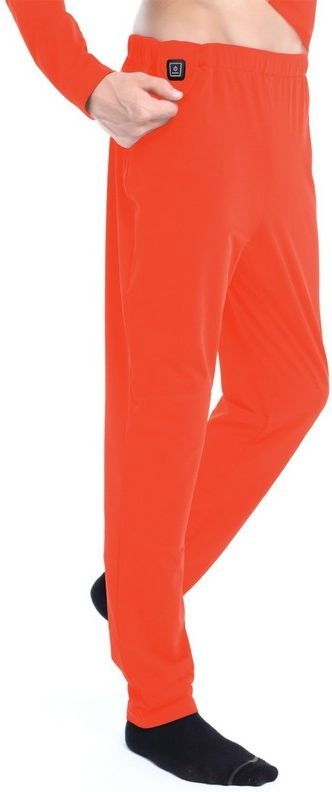 Glovii Spodnie męskie ogrzewane pomarańczowe r. XL GP1R