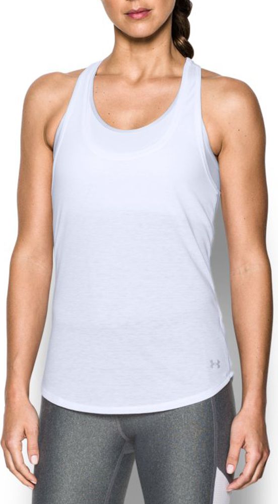 Under Armour Koszulka damska Threadborne Run Mesh Tank biała r. XS 1294520-102