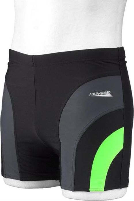 Aqua-Speed Spodenki pływackie SASHA rozmiar L kol. 138 czarny/szary/zielony 44008