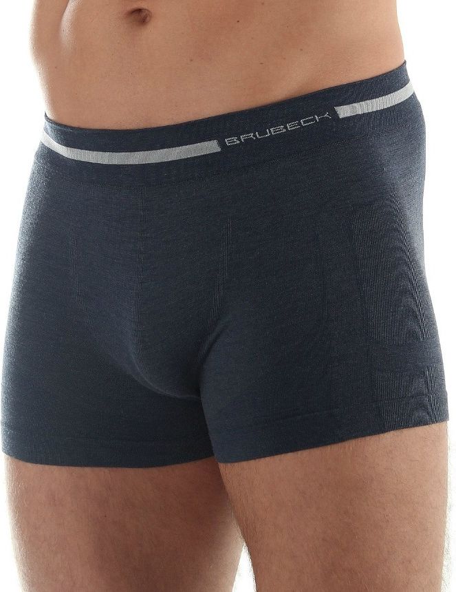 Brubeck Bokserki męskie Comfort Wool Merino granatowe r. L BX10430