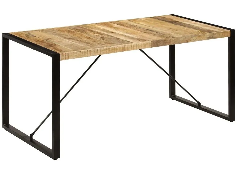 Industrialny stół z drewna 80x160 F5-S61