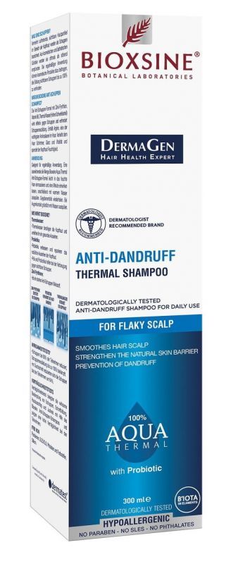 BIOTA LABORATORIES Bioxsine Dermagen Aqua Thermal szampon przeciwłupieżowy do codziennego mycia włosów 300 ml