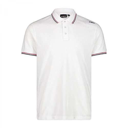 CMP Polo 39d8367 T-shirt męski biały Bianco 54 39D8367