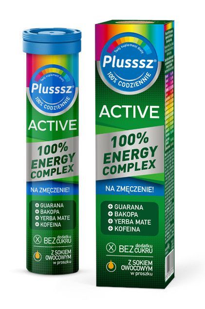 Polski Lek Plusssz Active 100% Energy Complex x 20 tabl musujących
