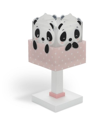 Dalber Panda lampka nocna 1-punktowa różowa 63161S 63161S