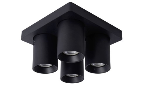 Lucide NIGEL Czarny LED 4x5W DIM ściemnialny CRI95 4xGU10 Spot 09929/20/30