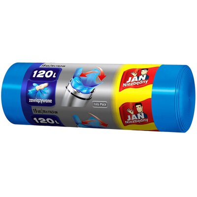 Jan Niezbędny Worki na śmieci HD Easy Pack 120L 15szt. ZZAJAN038