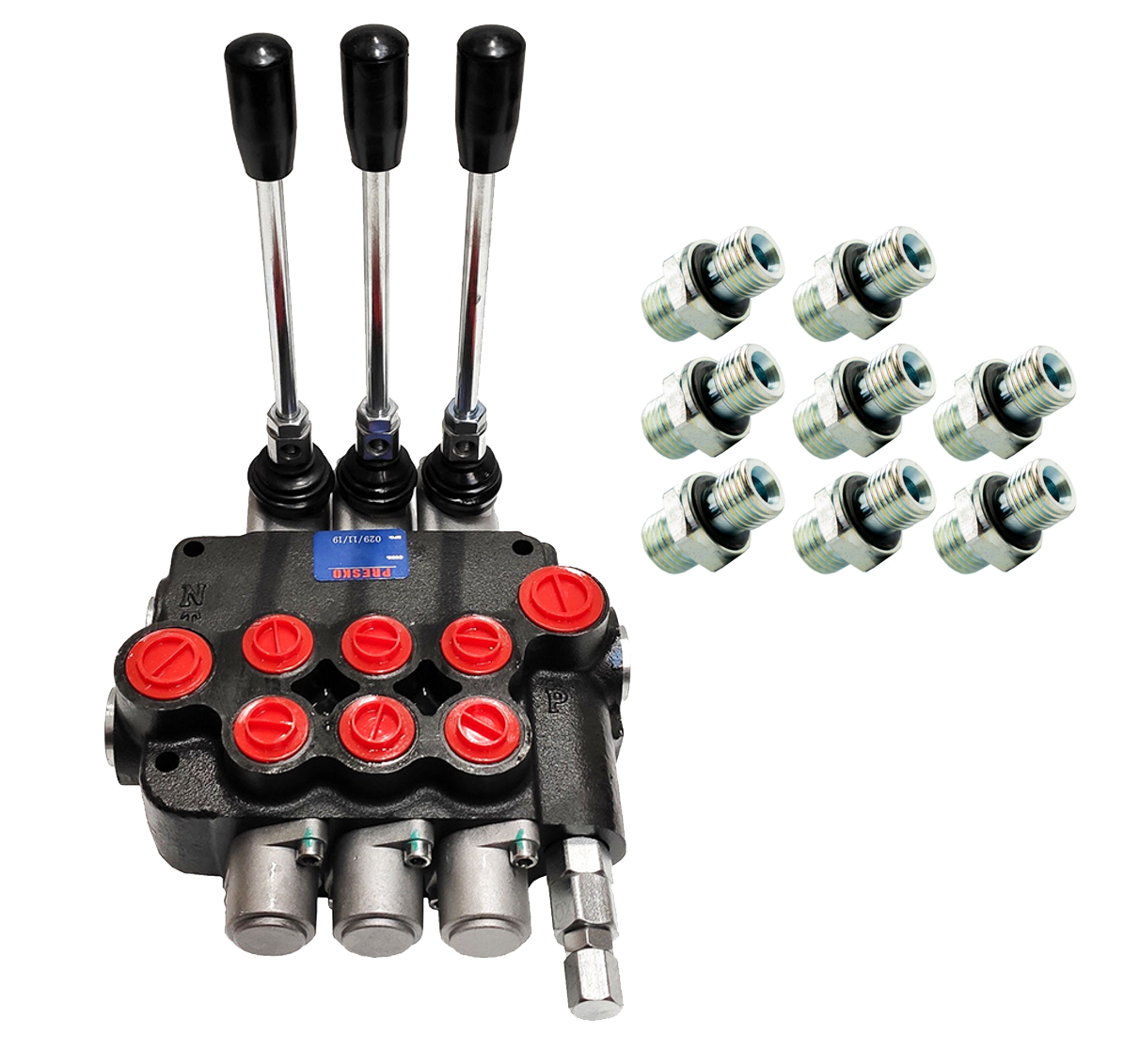 ROZDZIELACZ HYDRAULICZNY 03P40 - W ZESTAWIE Z PRZYŁĄCZAMI