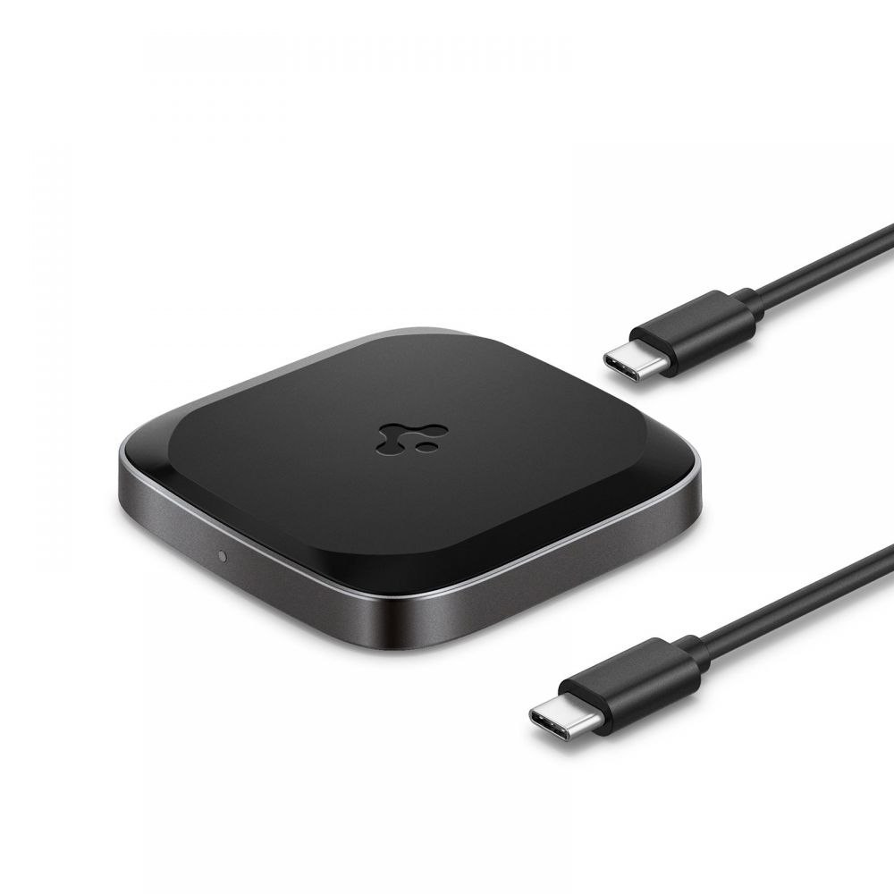 Spigen Ładowarka Indukcyjna + Kabel PF2004 Powerarc Wireless Charger 15W Black