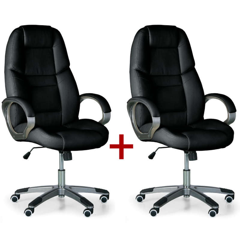 B2B Partner Krzesło biurowe KEVIN 1+1 GRATIS, czarny 412038