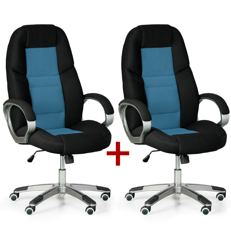 B2B Partner Krzesło biurowe Kevin 1+1 GRATIS, niebieski 412040