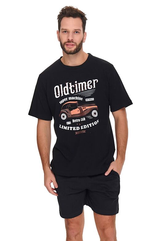 Piżama męska Oldtimer czarna M
