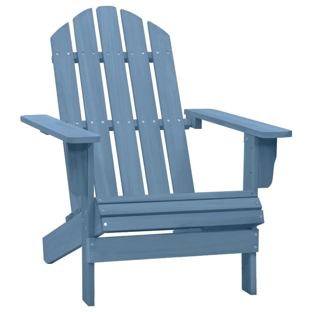 vidaXL Lumarko Krzesło ogrodowe Adirondack, lite drewno jodłowe, niebieskie! 315875