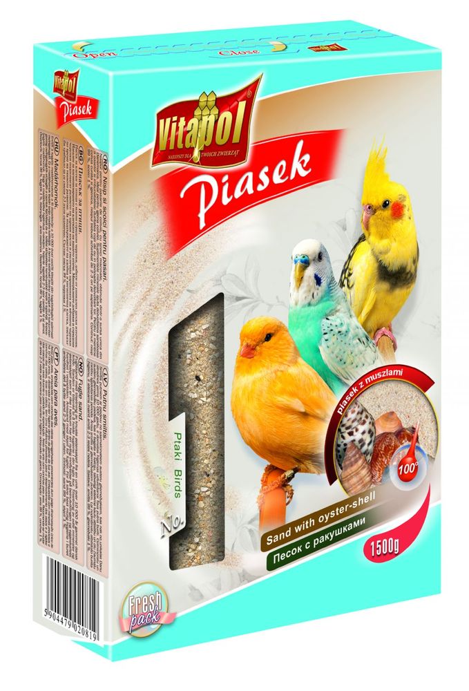 Vitapol piasek dla ptaków z muszlami 1,5kg