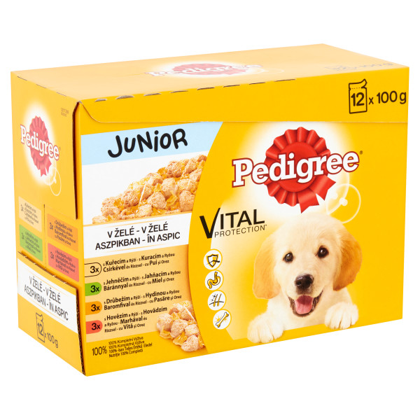 Pedigree Zestaw Junior Saszetki, 24 x 100 g - w galarecie