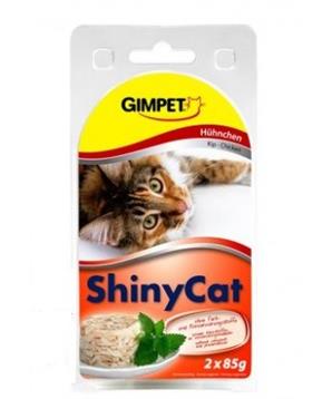 Gimpet Shinycat Huhnchen - Kurczak Puszki 2X70G