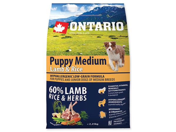 Ontario Medium Lamb & Rice 2,25kg