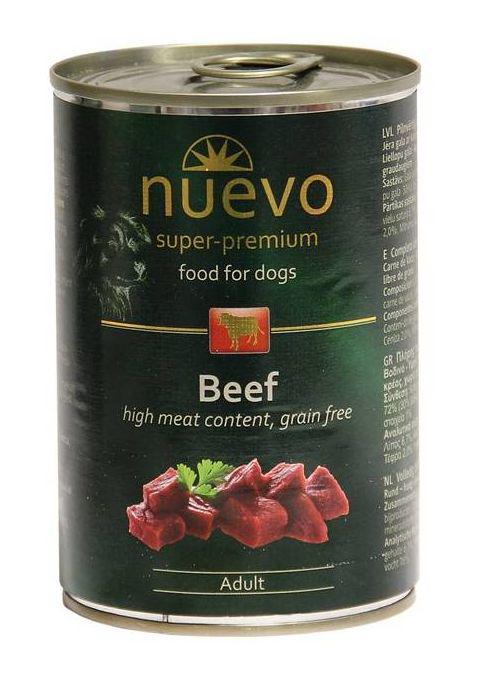 Nuevo Nuveo bezzbożowa karma dla psów dorosłych z wołowiną 400g