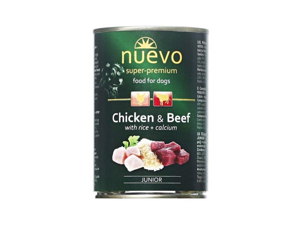 Nuevo Nuveo Junior puszka z kurczakiem i wołowiną 400g