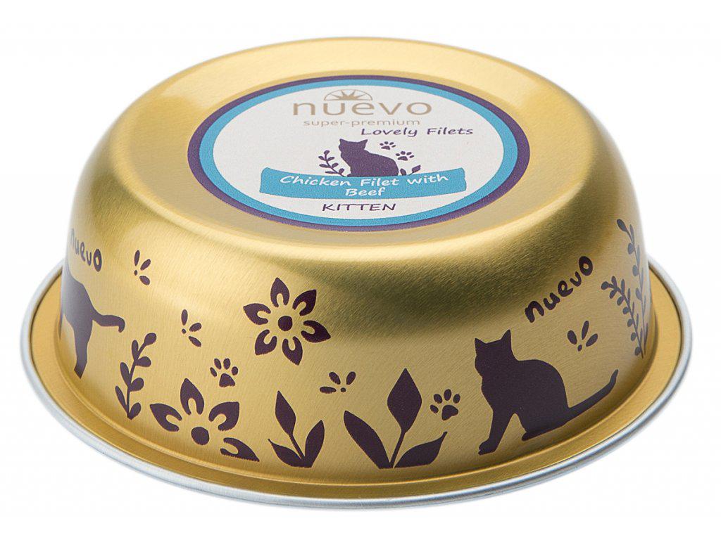 Nuevo KITTEN 85g CHICKEN BEEF oil dla kota