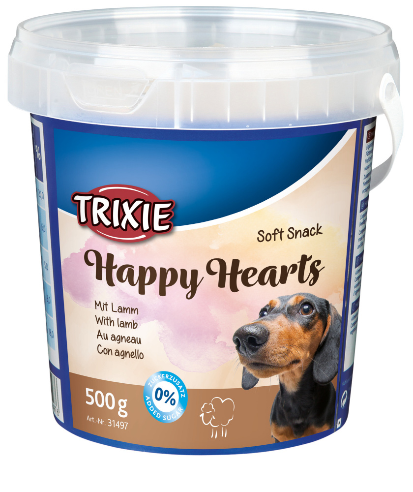 Trixie MIĘKKIE PRZEKĄSKI DLA PSA Happy Hearts 500g