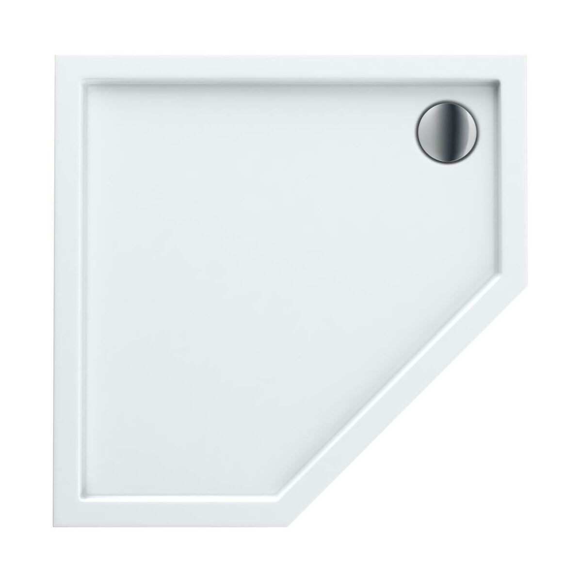 Brodzik do kabiny prysznicowej płaski Ipsilon 90 x 90 x 5 cm Sensea