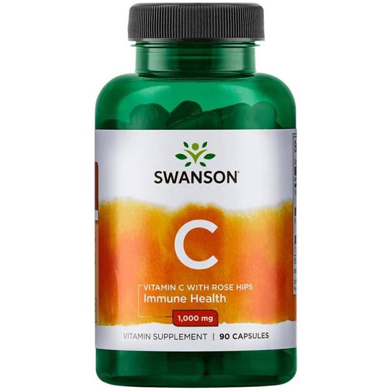 Swanson Witamina C z Dziką Różą 1000mg