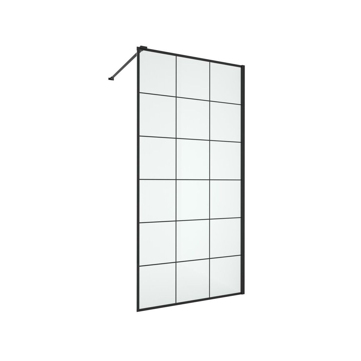 Kabina prysznicowa 100 x 200 cm Walk in Frame Wellneo