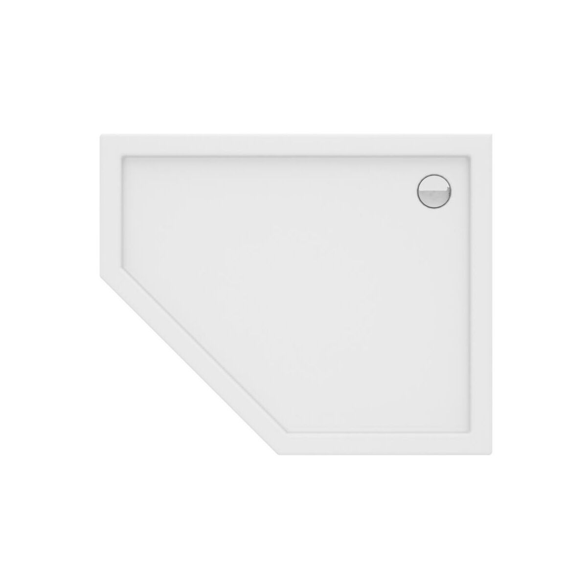 Brodzik do kabiny prysznicowej Perfetto Prawy 80 x 100 cm Wellneo