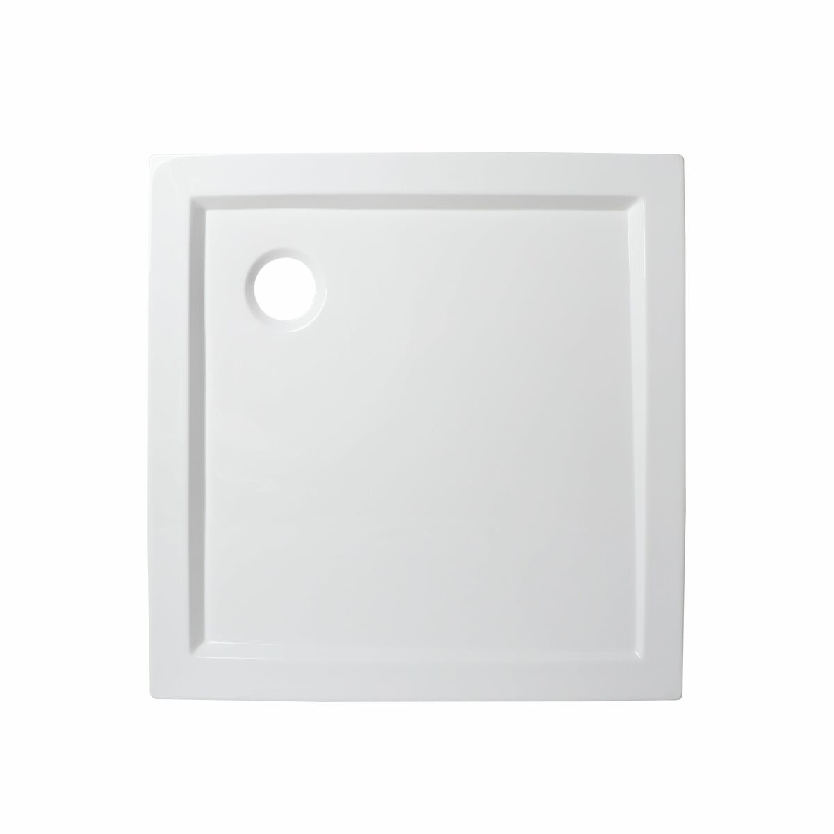 Brodzik do kabiny prysznicowej płaski Essential 80 x 80 x 5/3 Sensea