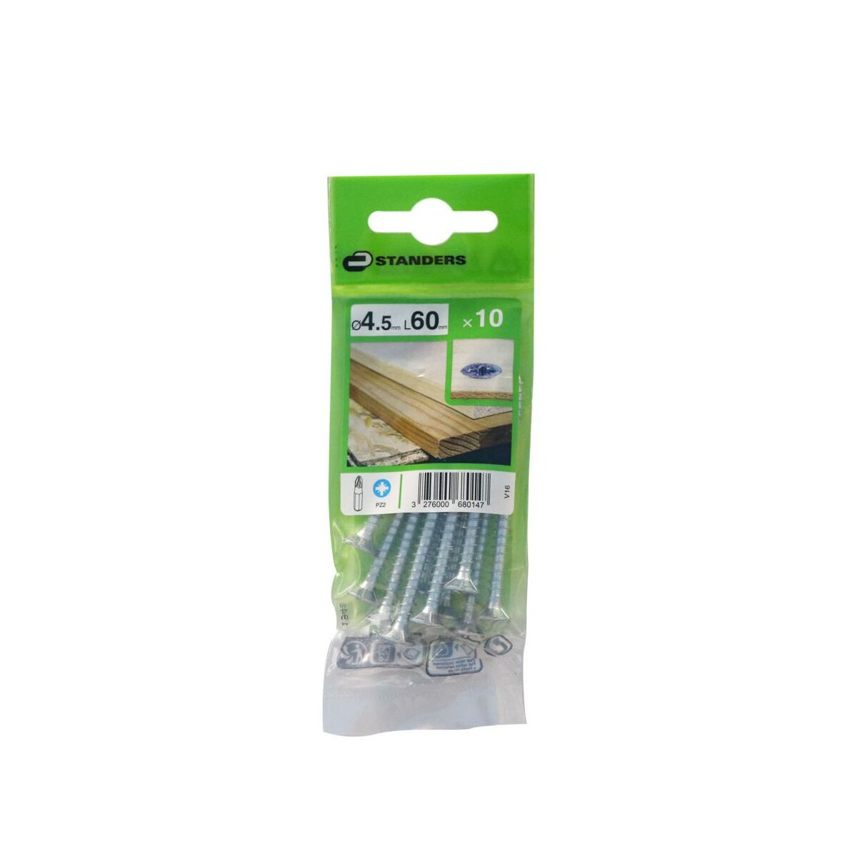 Wkręt 4.5 x 60 mm 10 szt. Standers
