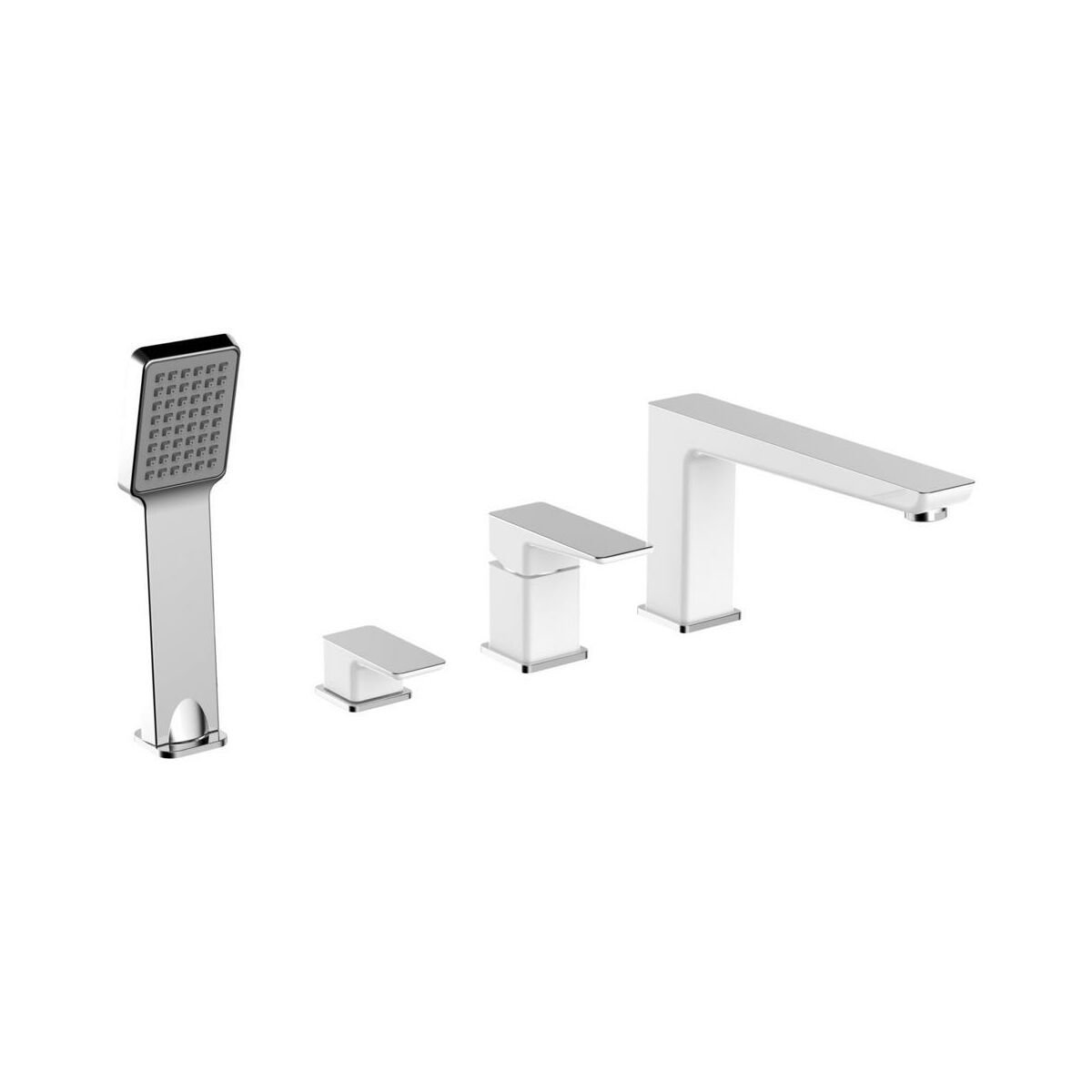 Bateria wannowa biała Saxon 4-otw. Omnires