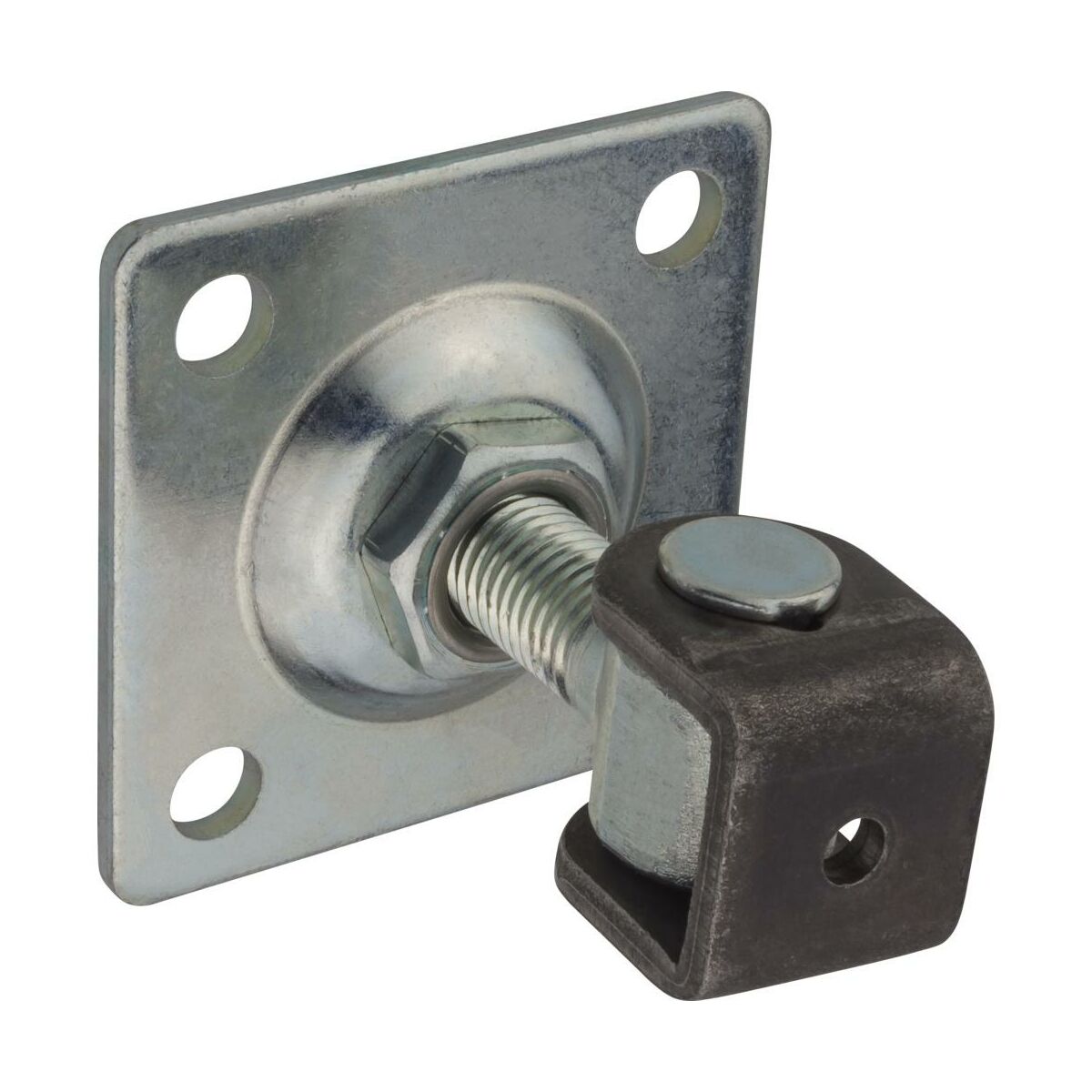 Zawias regulowany 16mm z szyldem 80x80 mm ocynkowany
