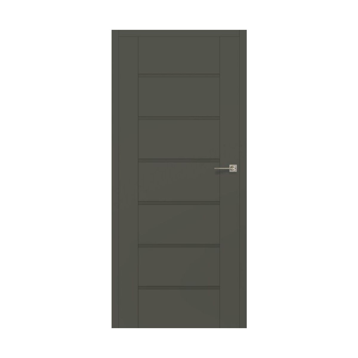 Skrzydło drzwiowe pełne bezprzylgowe Quanto Grafit mat 70 Lewe Voster