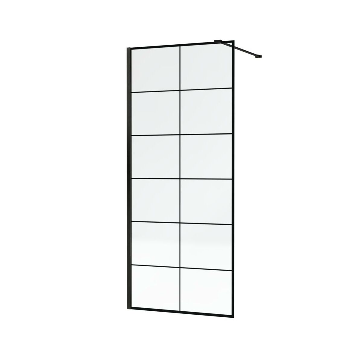 Kabina prysznicowa 80 x 200 cm Walk in Frame Wellneo