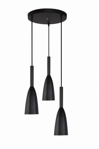 Light Prestige Solin 3 wisząca czarna LP-181/3P BK