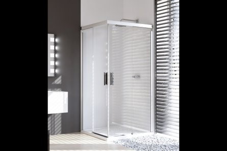 Huppe Design Pure 120x80x200 srebrny matowy Szkło Sand Plus 8P2914.087.315 8P2914087315