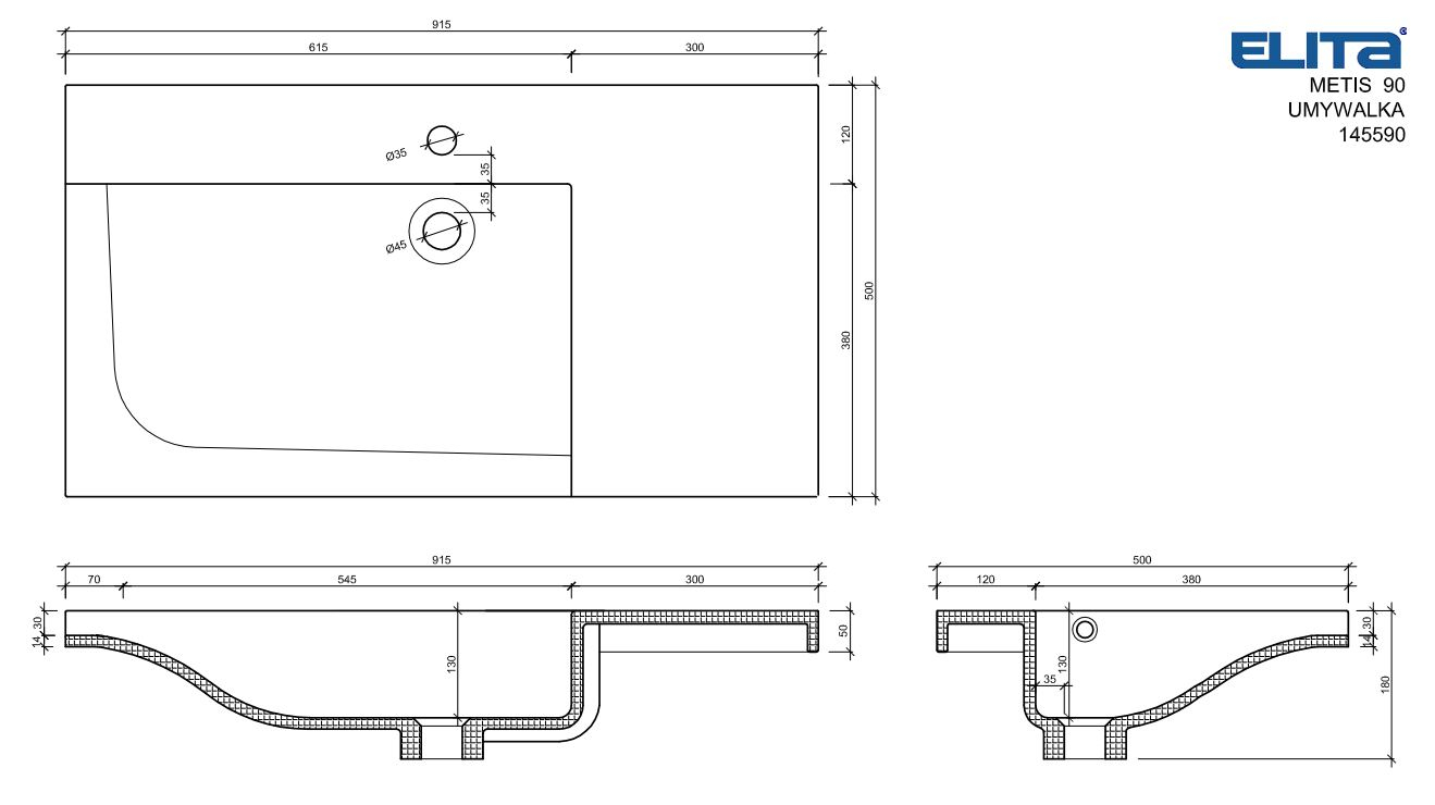 Elita Sinope 92x50 145590