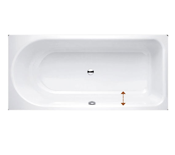 Bette Ocean Wanna prostokątna 150x70x45 cm przelew z przodu, z powłoką BetteGlaze Plus, biała 8859-000PLUS