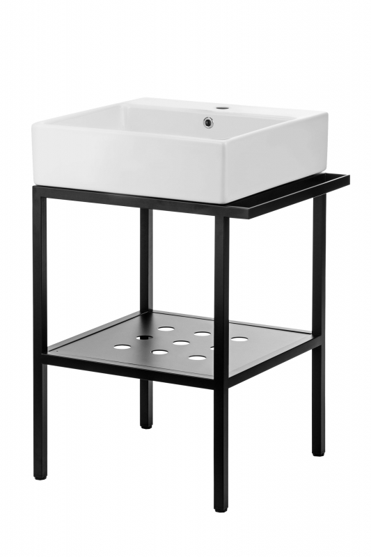 Deante Temisto Umywalka stawiana na blacie z konsolą łazienkową - 66x50 cm CDTS6U6S CDTS6U6S