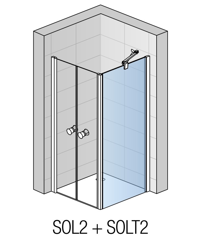 Ronal Solino ścianka boczna do drzwi 70 cm SOLT2 SOLT207005007