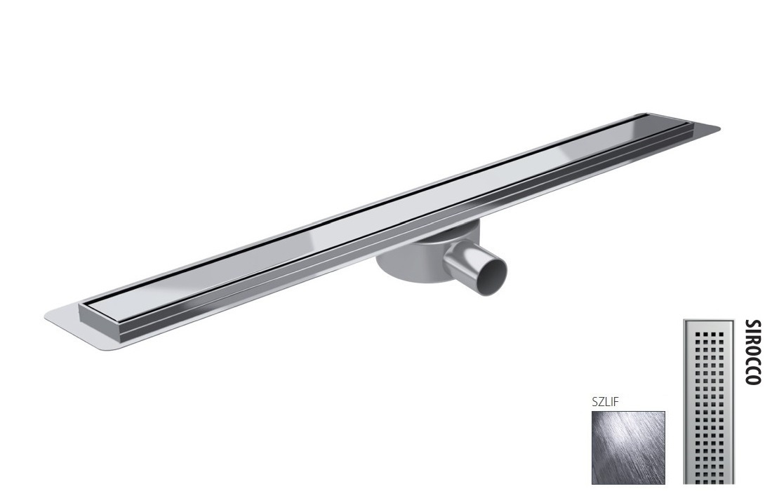Wiper New Premium Slim Sirocco Zestaw Odpływ liniowy 60 cm szlif 100.3386.02.060