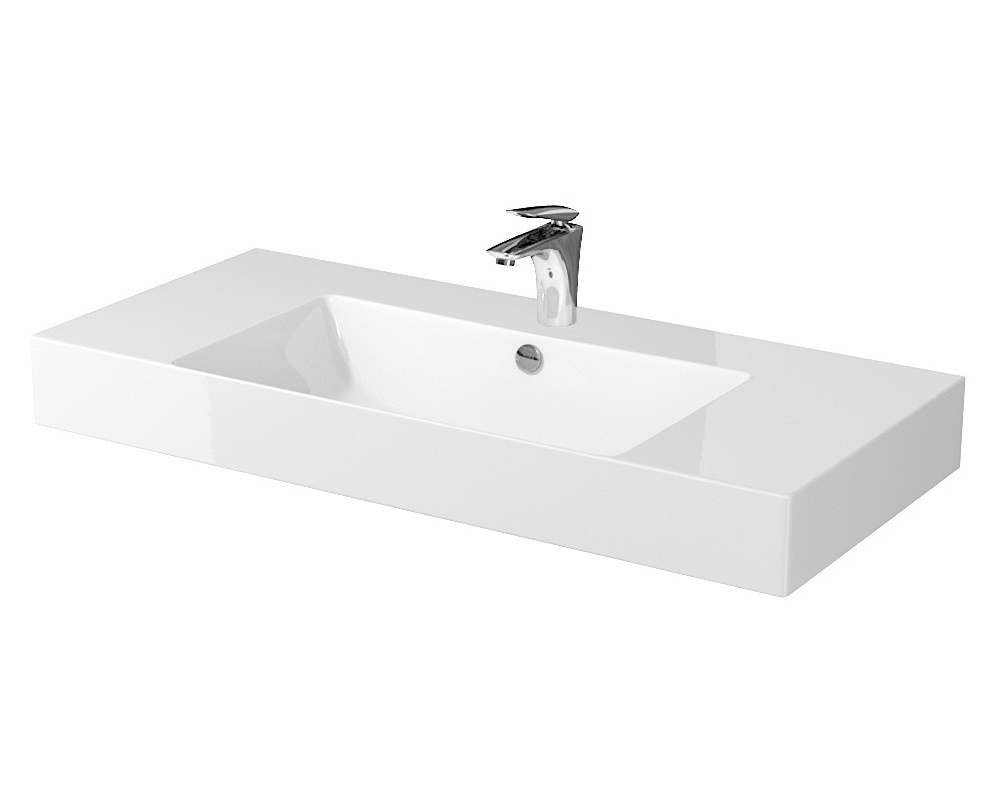 Cersanit Laufen Kartell Umywalka wisząca 46x28x12 cm z otworem na baterię biała H8153350001111 H1089