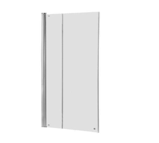 Roca Town-N Parawan nawannowy dwuczęściowy 100x150 cm profile chrom szkło przejrzyste MaxiClean AMP2210012M - odbiór osobisty: Kraków, Warszawa