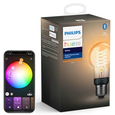 Philips Hue bańka E27 7W W 2100K BT filament