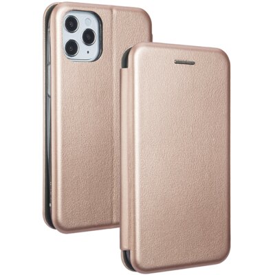 Beline Etui Book Magnetic iPhone 12/12 Pro różowo-złoty/rosegold