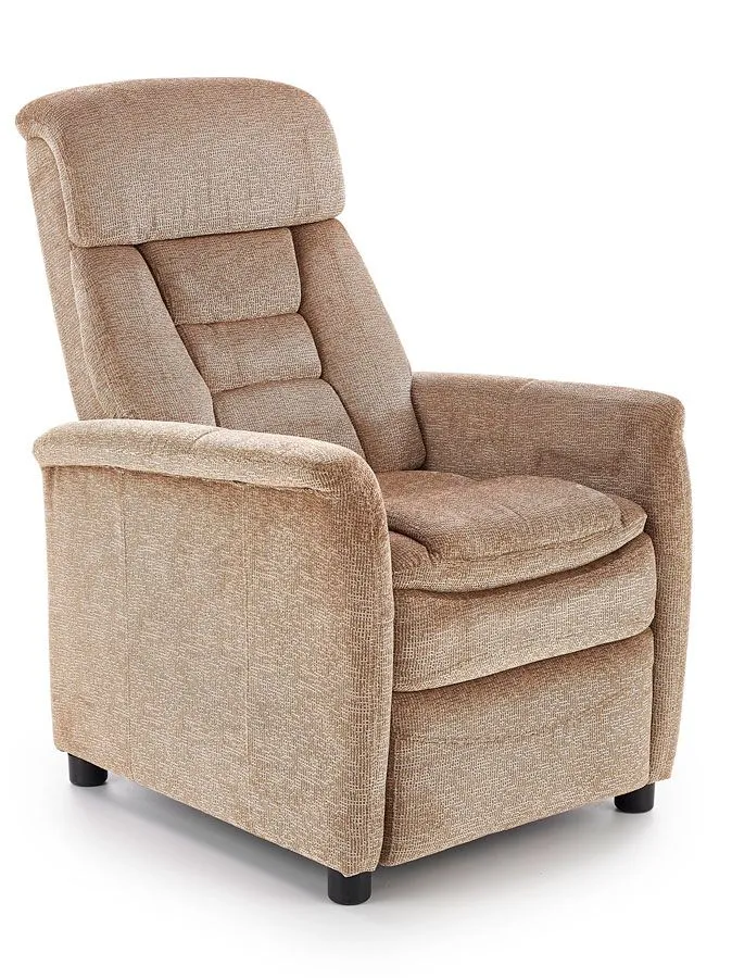 Beżowy Rozkładany Fotel Wypoczynkowy H4-P97