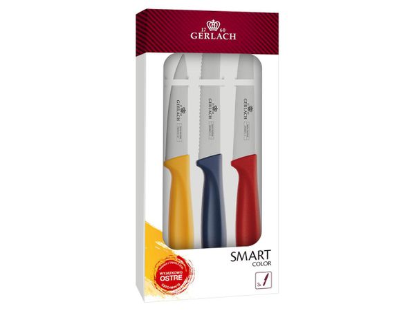 Gerlach Zestaw noży Smart Color 3 elementy) SMART COLOR